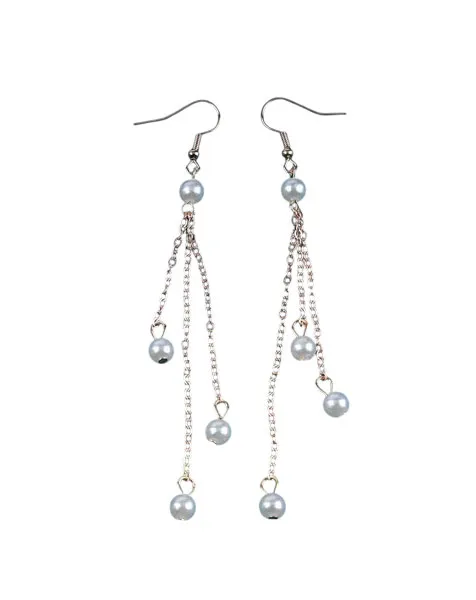 05 pearl long earring for women & girls