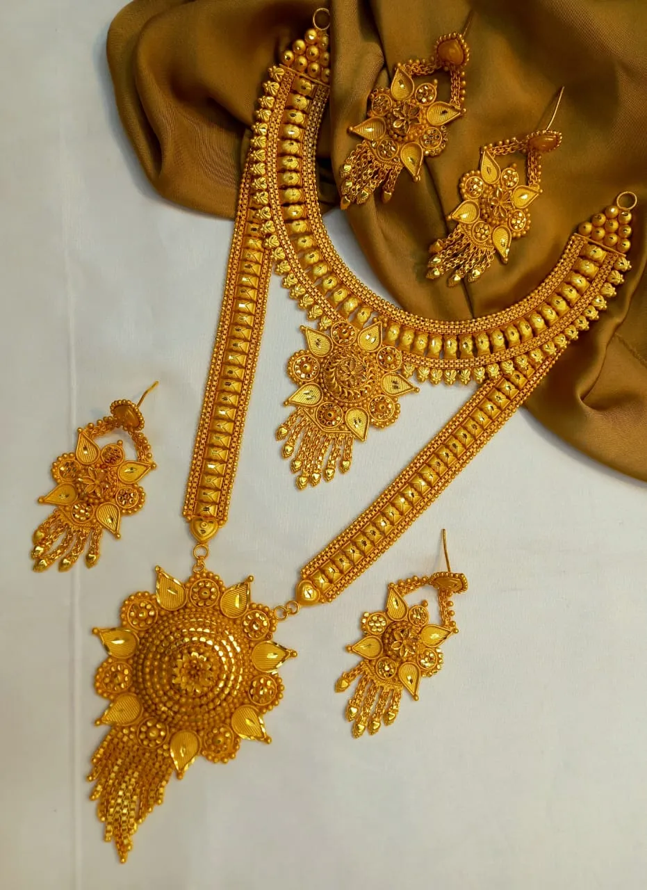 Indian Sita Har Gold Plated Jewellery Necklace Set For Women - Necklace thumbnail