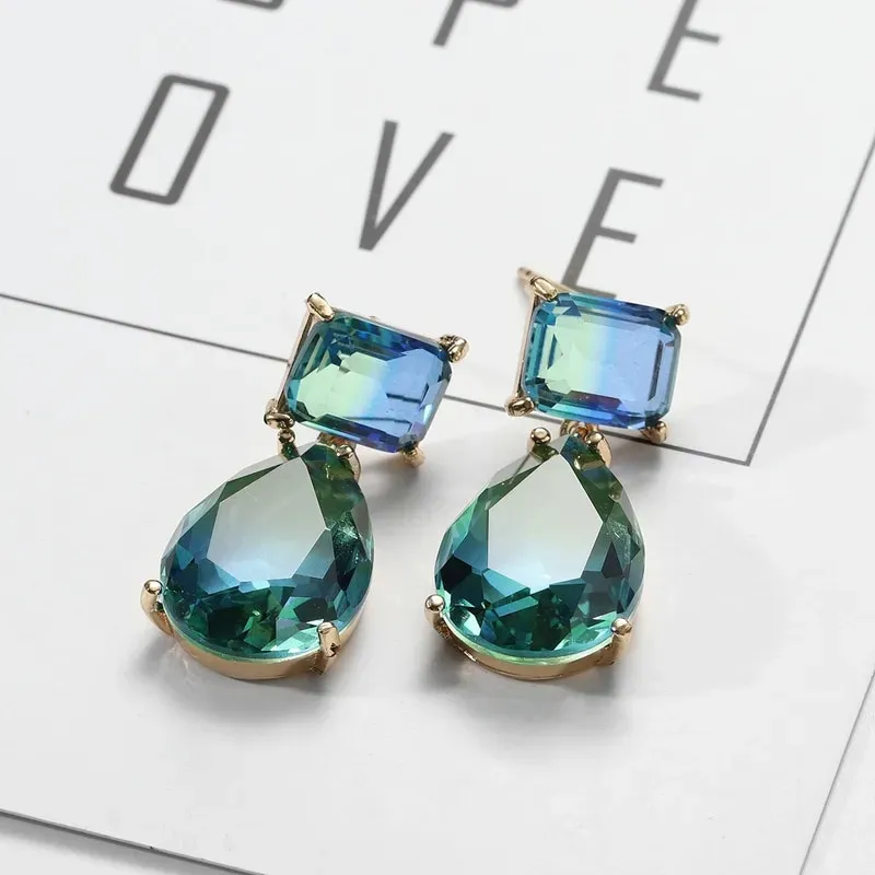 Multicolour Trendy Jewelry Geometric Polygon Drop Earrings thumbnail