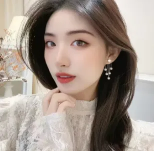 05 pearl long earring for women & girls thumbnail
